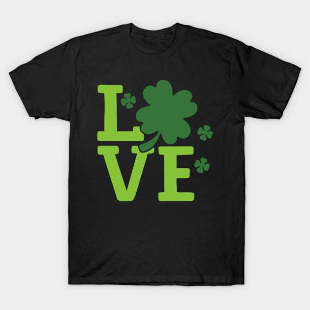 Irish Love Design T-Shirt by greenoriginals